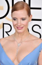 JESSICA CHASTAIN at 74th Annual Golden Globe Awards in Beverly Hills 01/08/2017