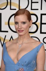 JESSICA CHASTAIN at 74th Annual Golden Globe Awards in Beverly Hills 01/08/2017