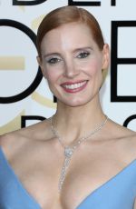 JESSICA CHASTAIN at 74th Annual Golden Globe Awards in Beverly Hills 01/08/2017