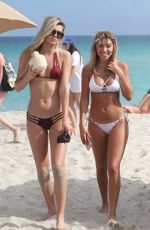 CHANTEL JEFFRIES and ALISSA VIOLET in Bikinis on the Beach in Miami 01/06/2017