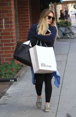 HILARY DUFF Shopping in Beverly Hills 01/11/2017