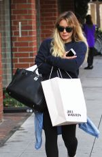 HILARY DUFF Shopping in Beverly Hills 01/11/2017