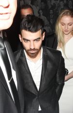 SOPHIE TURNER and Joe Jonas at Catch LA in West Hollywood 01/06/2017