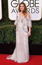DREW BARRYMORE at 74th Annual Golden Globe Awards in Beverly Hills 01/08/2017