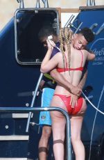 IGGY AZALEA in Bikini at a Yacht in Cabo San Lucas 01/22/2017