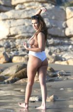 IMOGEN TOWNLEY in Swimsuit at a Beach in Spain 01/13/2017