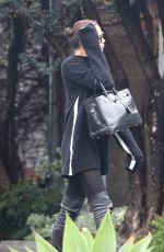 IRINA SHAYK Arrives at Andy LeCompte Salon in Beverly Hills 01/05/2017