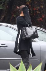 IRINA SHAYK Arrives at Andy LeCompte Salon in Beverly Hills 01/05/2017