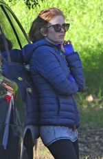 ISLA FISHER Out at Fryman Canyon Park in Los Angeles 01/30/2017