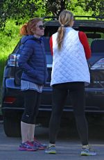 ISLA FISHER Out at Fryman Canyon Park in Los Angeles 01/30/2017