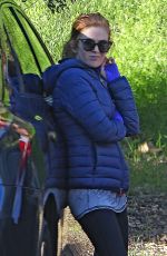 ISLA FISHER Out at Fryman Canyon Park in Los Angeles 01/30/2017