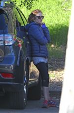 ISLA FISHER Out at Fryman Canyon Park in Los Angeles 01/30/2017