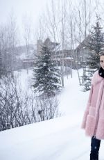 JAIME KING Outside Her Wanderluxxe Home in Park City 01/23/2017