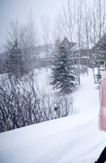 JAIME KING Outside Her Wanderluxxe Home in Park City 01/23/2017