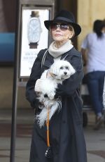 JANE FONDA Out Shopping in West Hollywood 12/24/2016