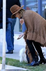 JANE FONDA Out with Her Dog in Beverly Hills 12/29/2016