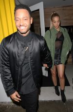 JASMINE SANDERS Leaves a Dinner in West Hollywood 01/21/2017