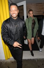 JASMINE SANDERS Leaves a Dinner in West Hollywood 01/21/2017
