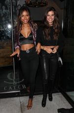 JASMINE TOOKES and SARA SAMPAIO Leaves Catch LA in West Hollywood 01/20/2017 