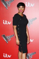 JENNIFER HUDSON at Voice UK Press Launch at Millbank Tower in London 01/04/2017