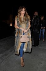 JENNIFER LOPEZ Arrives at Catch LA in West Hollywood 01/17/2017