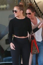 JENNIFER LOPEZ in Tights Out Shopping in Beverly Hills 01/06/2017
