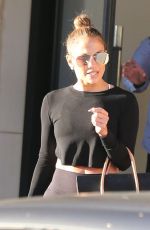 JENNIFER LOPEZ in Tights Out Shopping in Beverly Hills 01/06/2017