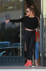 JENNIFER LOPEZ in Tights Out Shopping in Beverly Hills 01/06/2017