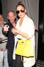 JENNIFER LOPEZ Out for Dinner in West Hollywood 12/28/2016