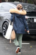 JENNIFER MEYER Out on a Rainy Day in Beverly Hills 01/12/2017