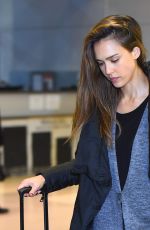 JESSICA ALBA at JFK Airport in New York 01/22/2017