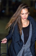 JESSICA ALBA at JFK Airport in New York 01/22/2017