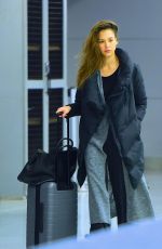 JESSICA ALBA at JFK Airport in New York 01/22/2017