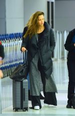 JESSICA ALBA at JFK Airport in New York 01/22/2017