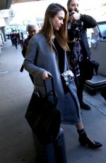 JESSICA ALBA at Los Angeles International Airport 01/25/2017