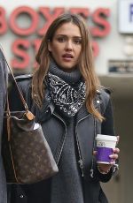 JESSICA ALBA Out for Coffee in Los Angeles 01/03/2017