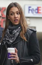 JESSICA ALBA Out for Coffee in Los Angeles 01/03/2017