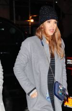 JESSICA ALBA Out for Dinner in New York 01/24/2017