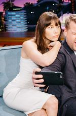 JESSICA BIEL at Late Late Show with James Corden in Los Angeles 01/12/2017