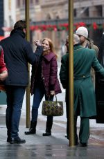 JESSICA CHASTAIN Arrives at Her Hotel in New York 01/02/2017