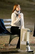 JESSICA CHASTAIN on the Set of 