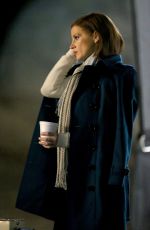 JESSICA CHASTAIN on the Set of 
