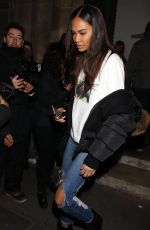 JOAN SMALLS Leaves Givenchy Fashion Show in Paris 01/20/2017