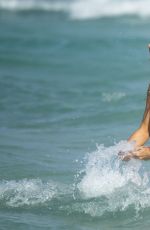JOANNA KRUPA in Bikini on the Beach in Miami 12/31/2016