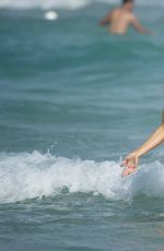 JOANNA KRUPA in Bikini on the Beach in Miami 12/31/2016