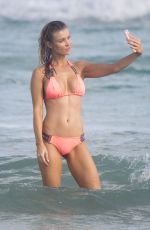 JOANNA KRUPA in Bikini on the Beach in Miami 12/31/2016