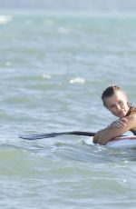 JOANNA KRUPA in Bikini  Paddleboarding in Miami 01/03/2017