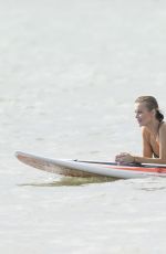 JOANNA KRUPA in Bikini  Paddleboarding in Miami 01/03/2017
