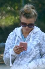 JOANNA KRUPA Out with Her Dogs at a Park in Hollywood 01/13/2017