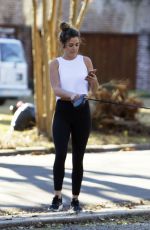 JOJO FLETCHER Out with Her Dog in Dallas 01/02/2017